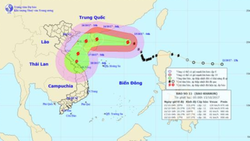 Bão số 11 được dự báo ngoặt về phía Nam