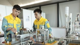 Vietnamese workers at the 12th ASEAN Skills competition (Photo: VNA)
