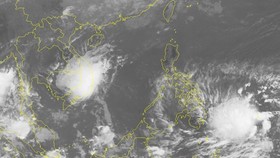 Position of tropical- low depression nears shore