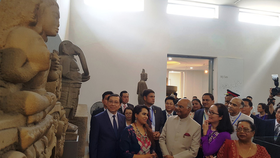 India’s President visits Cham Sculpture Museum (Photo:VTV)