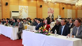 Delegates attend in celebration of the Hanoi Journalists' Association (Photo:kinhtedothi)