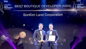 SonKim Land nhận giải “Best Boutique Developer” tại lễ trao Giải thưởng Bất động sản châu Á 2018 