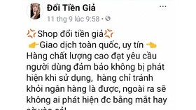 Mua bán tiền lẻ, lừa đổi tiền giả