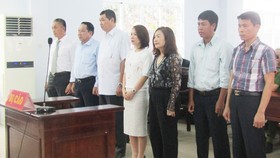 Các bị cáo tại phiên tòa