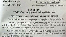 Bí thư Tỉnh ủy Bình Thuận lên tiếng vụ đoàn công tác đến Đức bằng tiền doanh nghiệp