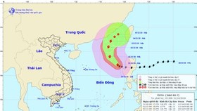 Direction of the storm on October 31 (Photo: national weather bureau)