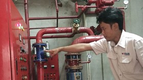Hầm kỹ thuật đặt hệ thống máy bơm tại khu C chung cư Screc đã tê liệt, không thể hoạt động