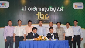 Quang cảnh lễ công bố dự án Khu thương mại dịch vụ Tân Uyên Business Center