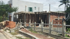 Một ngôi nhà xây dựng trái phép tại TP Đà Nẵng