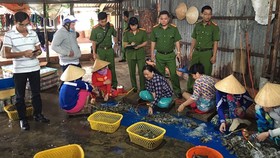 120 trường hợp vi phạm tôm chứa tạp chất