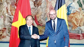 Thủ tướng Bỉ Charles Michel và Thủ tướng Nguyễn Xuân Phúc