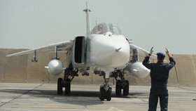 Máy bay Su-24M tại căn cứ Khabarovsk. Nguồn : Sputnik