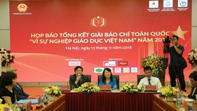 Công bố kết quả giải Báo chí “Vì sự nghiệp giáo dục Việt Nam”
