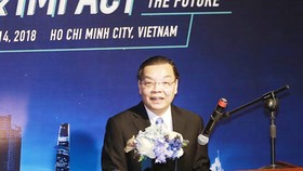 Bộ trưởng Bộ KH-CN Chu Ngọc Anh phát biểu tại sự kiện. Ảnh: MC.