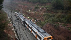 Hiện trường vụ tai nạn. (Ảnh: Reuters)
