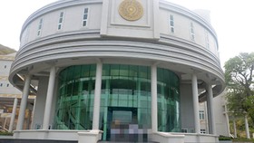 Công trình Nhà Bảo tàng tỉnh đã được hoàn thành phần xây dựng nhưng vẫn chưa mở cửa phục vụ khách. Ảnh: Báo Bà Rịa - Vũng Tàu