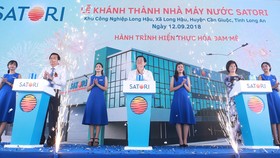 Quang cảnh Lễ khánh thành Nhà máy nước Satori