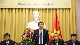 Quang cảnh buổi họp báo. Ảnh: VGP