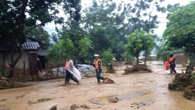 28 dead & missing in flash floods after storm Son Tinh