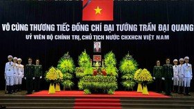 The respect-paying ceremony for President Tran Dai Quang starts at 7am on September 26 at the National Funeral Hall at No. 5, Tran Thanh Tong Street, Hanoi (Photo: VNA)
