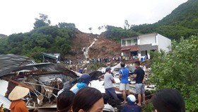 Heavy rains after the 8th typhoon cause landslides in Nha Trang City