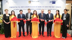 At the opening ceremony of Leipzig's representative office
