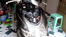 Độ còi và đèn xe máy gây mất an toàn giao thông