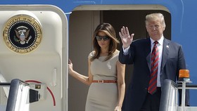 Tổng thống Mỹ Donald Trump và phu nhân.Ảnh : Daily Mail