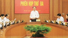 Chủ tịch nước Trần Đại Quang, Trưởng ban Chỉ đạo Cải cách tư pháp Trung ương chủ trì phiên họp.
