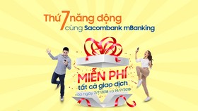 “Thứ 7 năng động” với MBanking Sacombank