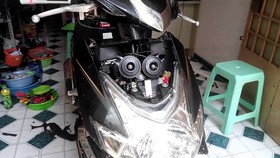 Độ còi và đèn xe máy gây mất an toàn giao thông