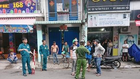Công an có mặt ở hiện trường.