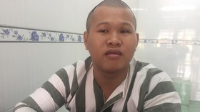 Đối tượng Ngân tại cơ quan công an. Ảnh: CHÍ THẠCH