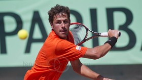 Robin Haase trong màu áo da cam của tuyển Hà Lan ở Davis Cup