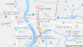 Đổi mới tên 6 tuyến đường ở quận 7