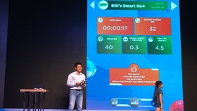 Trình diễn việc theo dõi sức khỏe trên giày Biti’s Smart
