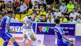 Thái Sơn Nam để thua ngược trước Sanatech Khánh Hòa. Ảnh: HOÀNG QUÂN