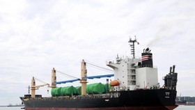 The ship leaves Dung Quat port for Saudi Arabia (Source: VNA)