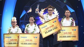 Four student entering the final round of the Olympia competition 2018