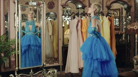 Katy Perry wears a new dress by Nguyen Cong Tri in her MV ”Immoral Flame”.