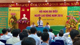 Ông Ngô Văn Đông – Tổng giám đốc Công ty Cổ phần phân bón Bình Điền phát biểu.