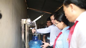 Công trình nước sạch Trường Tiểu học Hồ Sơn, huyện Hữu Lũng, tỉnh Lạng Sơn do Suntory PepsiCo Việt Nam tài trợ