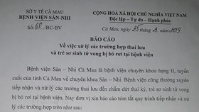 Khu vực chôn xác thai nhi trong khuôn viên Nhà máy xử lý rác thải