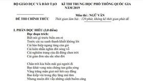Thí sinh chụp đề thi đăng lên mạng mà giám thị không biết 