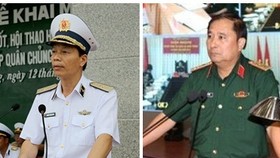 Phó Tổng Tham mưu trưởng Quân đội nhân dân Việt Nam Nguyễn Trọng Bình và Phùng Sĩ Tấn. Ảnh: VGP