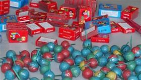 Vietnamese police seize 20 tons of firecracker in Tet holidays