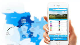 The app Smart Tourism on smartphones