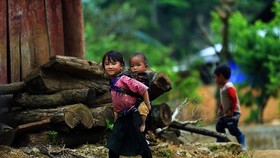Ethnic minority children in the northwestern province of Dien Bien (Photo: VNA)