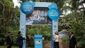 Hanoi’s 11th air monitoring station installed at French Embassy