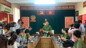 At the yesterday press briefing (Photo: SGGP)